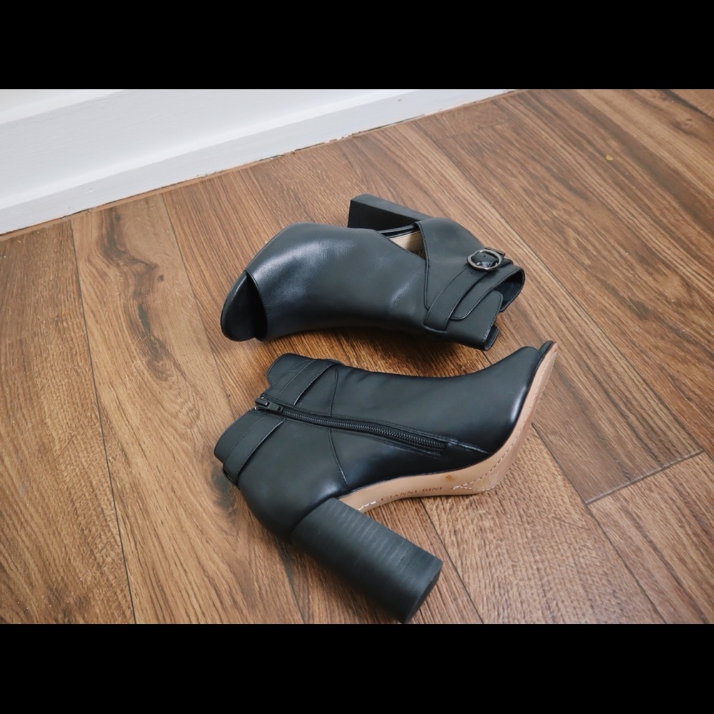 Chunky Heeled, Cut-Out Booties